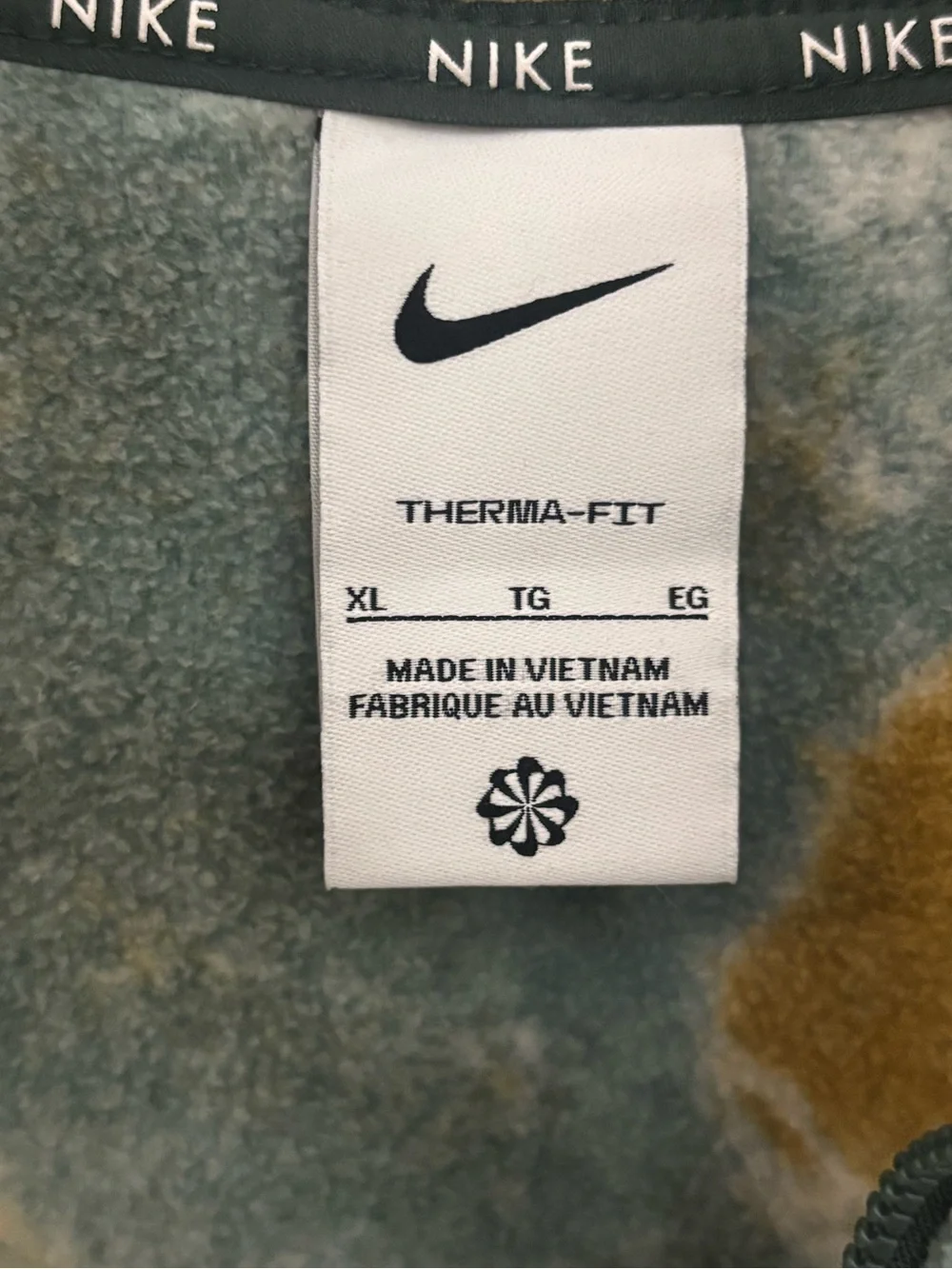 Nike One Tie-Dye Quarter-Zip Therma Fit Relaxed Gorpcore Athleisure Pullover XL